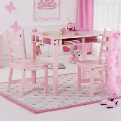 Levels of Discovery Isabella Pink Table and 2 Chairs Set - LD150