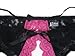 Trixx Intimates Women's Open Rear Open Crotch Panty with Straps Black