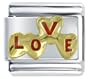 Golden Italian Charm Love Hearts