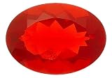 5x7mm Oval Cut Cherry Fire Opal Loose Gemstone