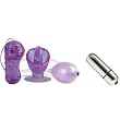 California Exotics / Swedish Erotica Vibrator Turbo Suction Tongue Vibrator Adult Sex Toy Kit