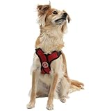 Gooby Choke Free Step-In Comfort X Dog Harness, Medium, Red