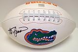 Steve Spurrier Autographed Full Size Florida Gators Logo Football