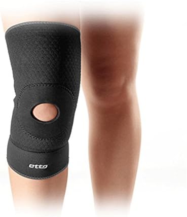 Etto Strengthen Kneepad Honeycomb Pad Crashproof Antislip Basketball Leg Knee Long Sleeve Protective Pad (XL)