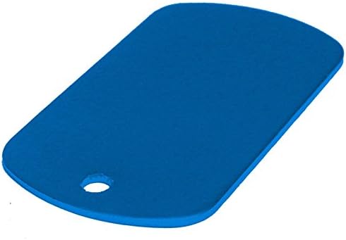 US USN Navy Anchor UDT Blue Dog Tag 24" Chain and Silencer Custom Engraved By NDZ Performance