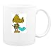 Mug with broken, injured, dog, leg