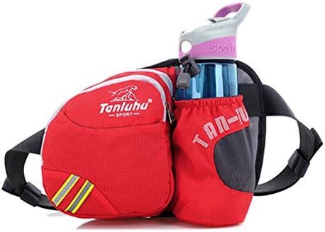 Hiking Waist Pack, Outdoor Water Resistant Fanny Bag with Water Bottle Holder, Running Belt Bag Pouch Pack for Hiking Running Cycling Camping Climbing Travel