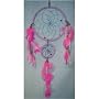 Pink Beaded Dream Catcher with Feathers Native American Dreamcatcher