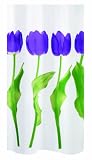 Spirella 1014424 Tulipa Duschvorhang 180 x 200 cm violet
