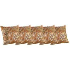 Leopard Pillow Square Accent Pillow Set of 5 thumbnail