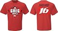Greg Biffle NASCAR #16 Ortho Fan Up T-Shirt-Red