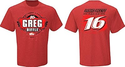 Greg Biffle NASCAR #16 Ortho Fan Up T-Shirt-Red