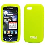 EMPIRE Neon Green Silicone Skin Case Cover for T-Mobile LG Sentio GS505