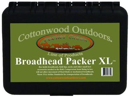 Packer Creek PKRCKBPXL Broadhead Packer, X-Large, Black