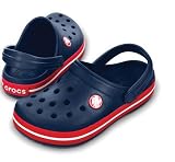 Crocs Crocband Kids, Sabots mixte enfant - Marine/rouge, 21-22 EU (C4/C5)