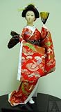 Japanese Art Geisha Girl Statue Doll Figure