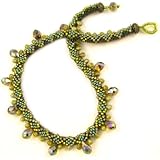 Beads East Diamond Drops Bead Crochet Necklace Kit by Ann Benson