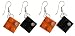 Halloween Recycled Lego® Square Earrings with Swarovski Crystal (Set of 2)