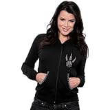 Majestic Threads Toronto Raptors Zip Hoodie, Black, Medium