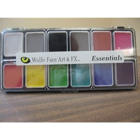 Wolfe 12 Color Palette/Face Paint Kit Essentials