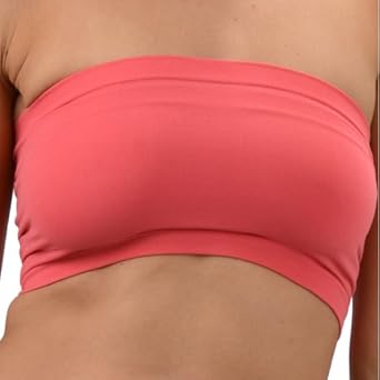 Womens Stretch Seamless Tube Top Bandeau Bra by Level 33