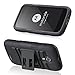 Moto G 3rd Gen Case, Moto G3 Case, Customerfirst Motorola Moto G (3rd Generation) High Impact Resistant Dual Layer Armor Holster With Locking Belt Clip Full Body Hybrid Case + Key Chain (H Black)