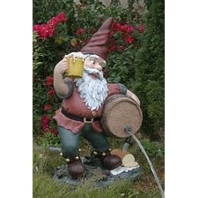 Garden Gnome Pouring Beer by 