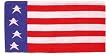 Wool American Flag Saddle Blanket - 34 x 36