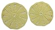 Handmade Pair of Doilies - Vintage Inspired "Jelly Covers" in Yellow (100% Cr...