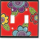 FUNKY FLOWERS Switchplates Outlet Covers, Rocker, GFCI