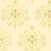 The Wallpaper Company 10 In.H x 8 In.W Yellow New interpretation of Damask Shape with an Open Modern Feel Wallpaper Sample WC1280355S