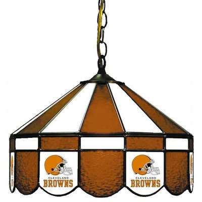 Cleveland Browns Stained Glass Pub Light Style: Swag