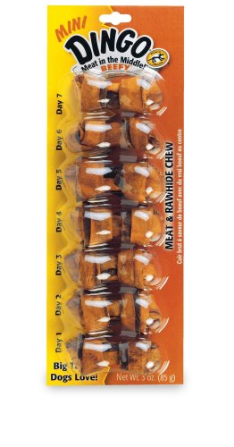Dingo Beefy Mini Bones, 7-Count