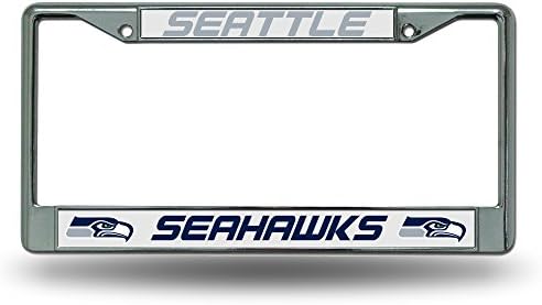 Rico Seattle Seahawks Chrome License Plate Frame