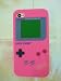 Luck Case Pink Soft Silicone Nintendo Gameboy Case / Skin / Cover for Apple Iphone 4 4G Include Screen Protector For AT&T Iphone 4 Only