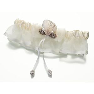 Click to buy Maine Wedding Venues: Ivory Seashell Garter from Amazon!
