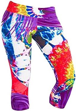 Women's Protokolo Yoga Capri Tights Leggings Passion Print (M)
