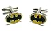 Search : Batman Cufflinks : DC Licensed : Yellow & Black Oval w/Gift Box