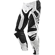 Fox Racing 360 Race Men's Dirt Bike Motorcycle Pants w/ Free B&F Heart Sticker Bundle - White/Black