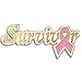 Breast Cancer Survivor Pink Awareness Ribbon Lapel Pin