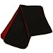 Men's Winter Fleece Hat Scarf Gloves Set Black/Red