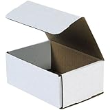 Aviditi MLR3 Corrugated Mailer, 7-1/8" Length x 5" Width x 3" Height, Oyster White (Bundle of 50)