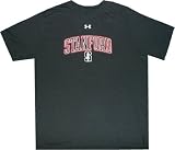 Stanford Cardinal Authenitc Under Armour Black Tech Shirt