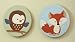 Forest Friends Canvas Wall Art - Set of 2