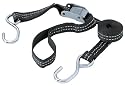 Security Chain Company CC1652 6' Premium 1" Polyester Web Strap Cam Buckle Tie-Down with Chrome S-Hooks