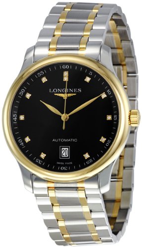 Longines The Master Diamond Black Dial Mens Watch L2.628.5.57.7