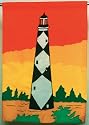 28" x 40" Cape Lookout Lighthouse Applique Flag