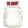 Tag Vintage Glass Jar with Metal Lid, Clear, Small, 3.5-Cup Capacity