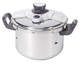 Seb – P4101405 – Autocuiseur Clipso Control inox – Gris Mauve – 8 L – 2 Vitesses