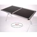 YACCU Aluminium Rolltisch Campingtisch 141 x 81 x 70 cm, 3 Beine h�henverstellbar
